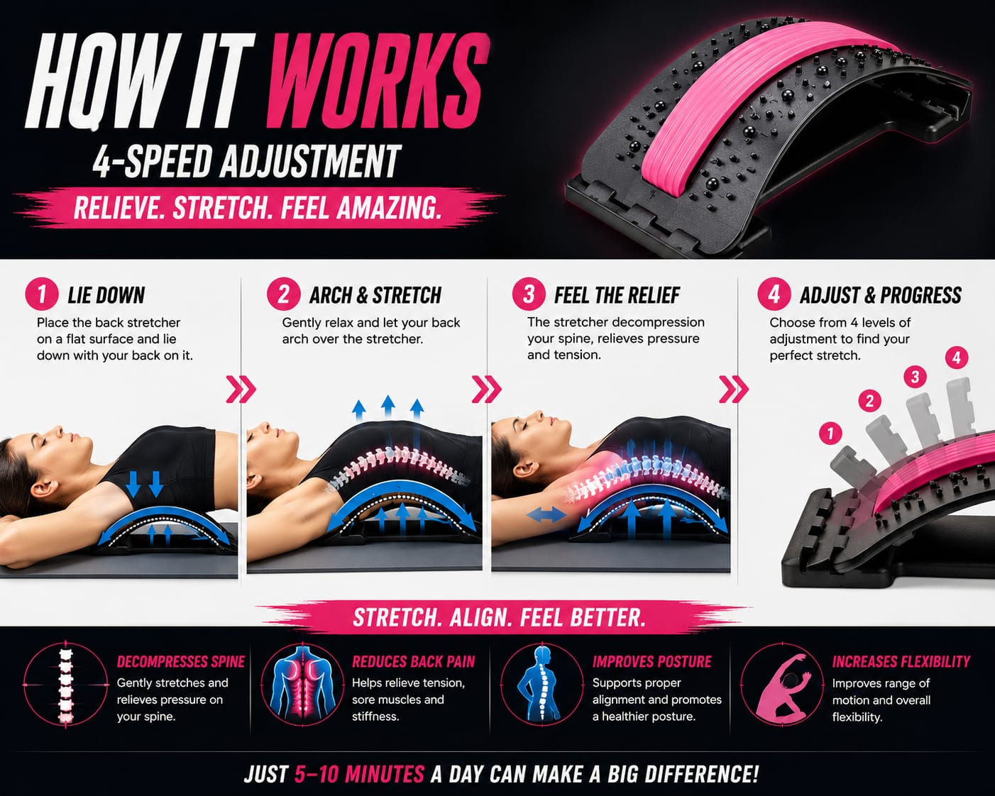 The 4 - Level Back Stretcher