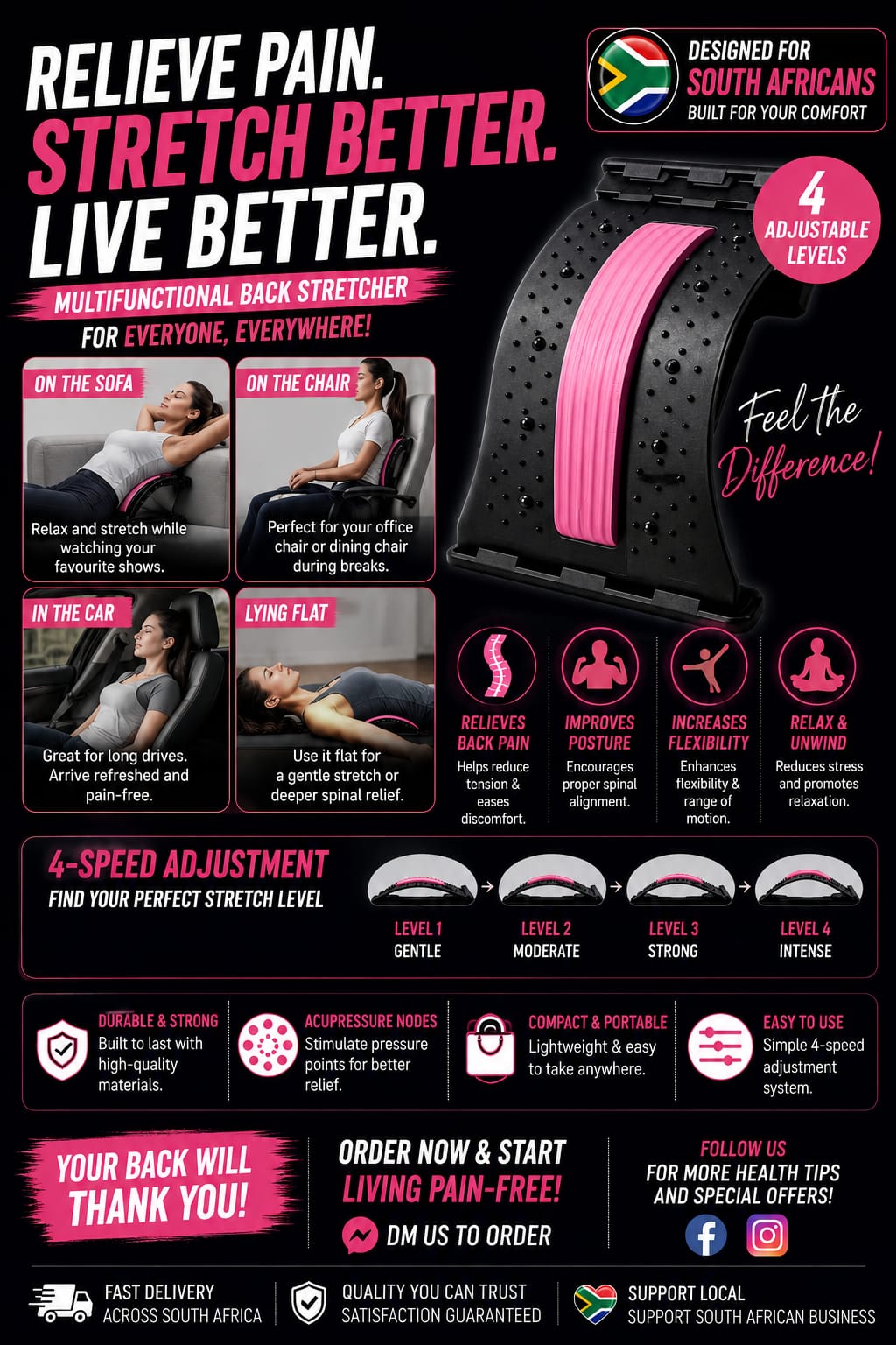 The 4 - Level Back Stretcher