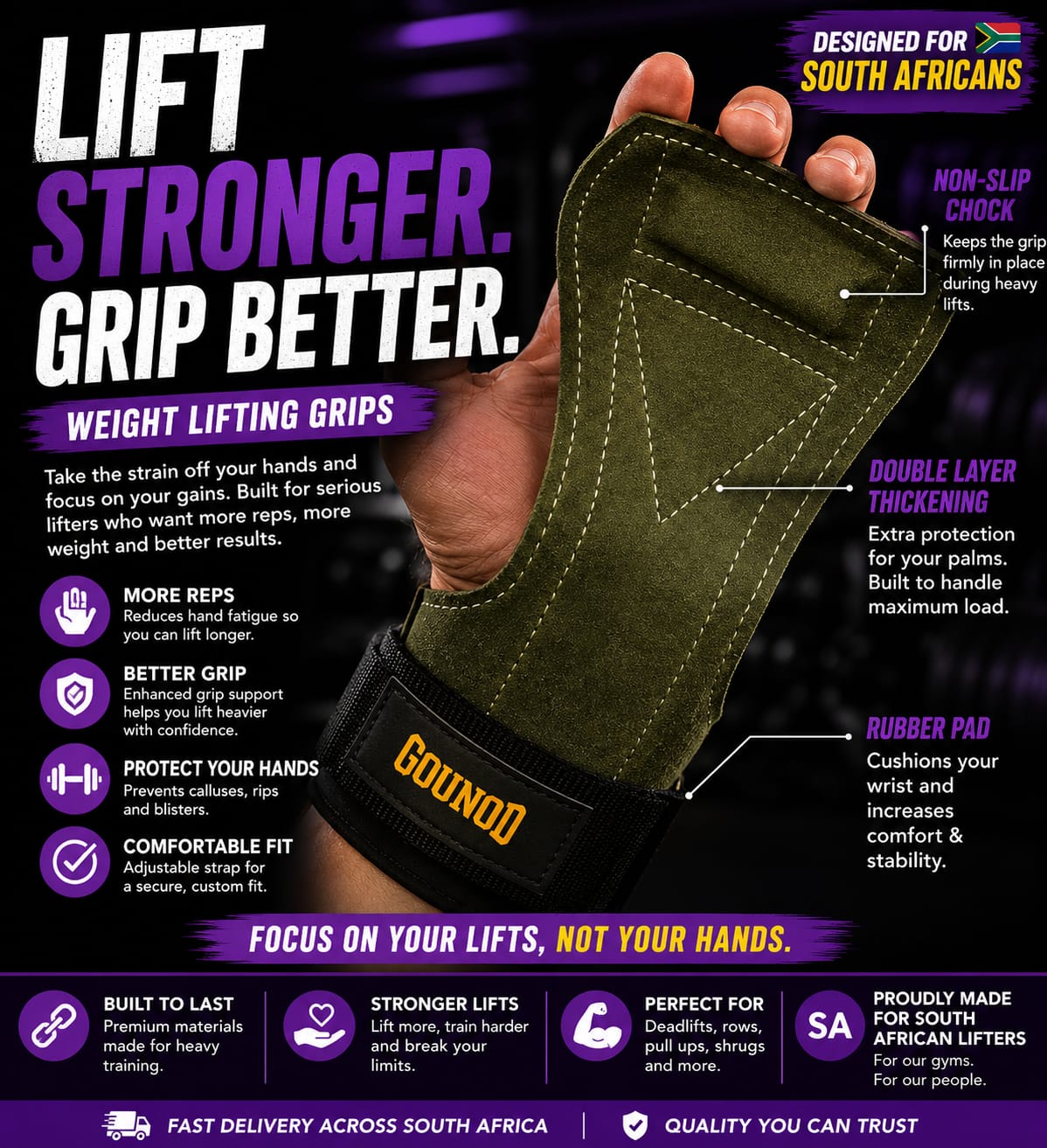 Iron Theory Pro Lifting Grips